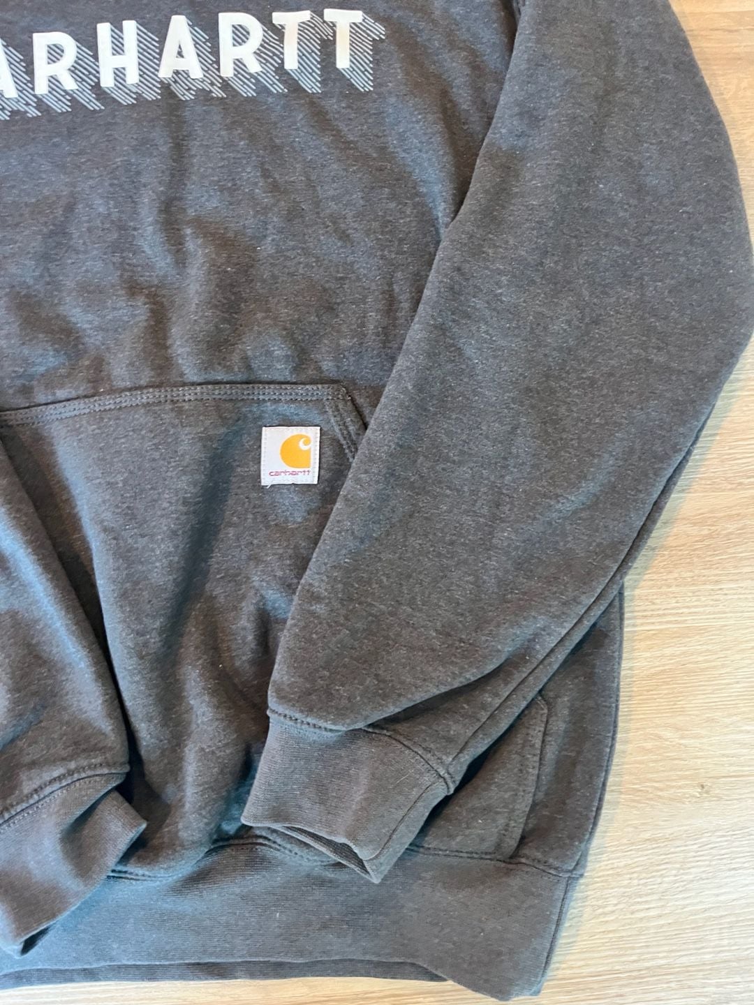 Carhartt, Rain Defender Loose Fit Hoodie, Oversized, Water Repellent, Grey 3