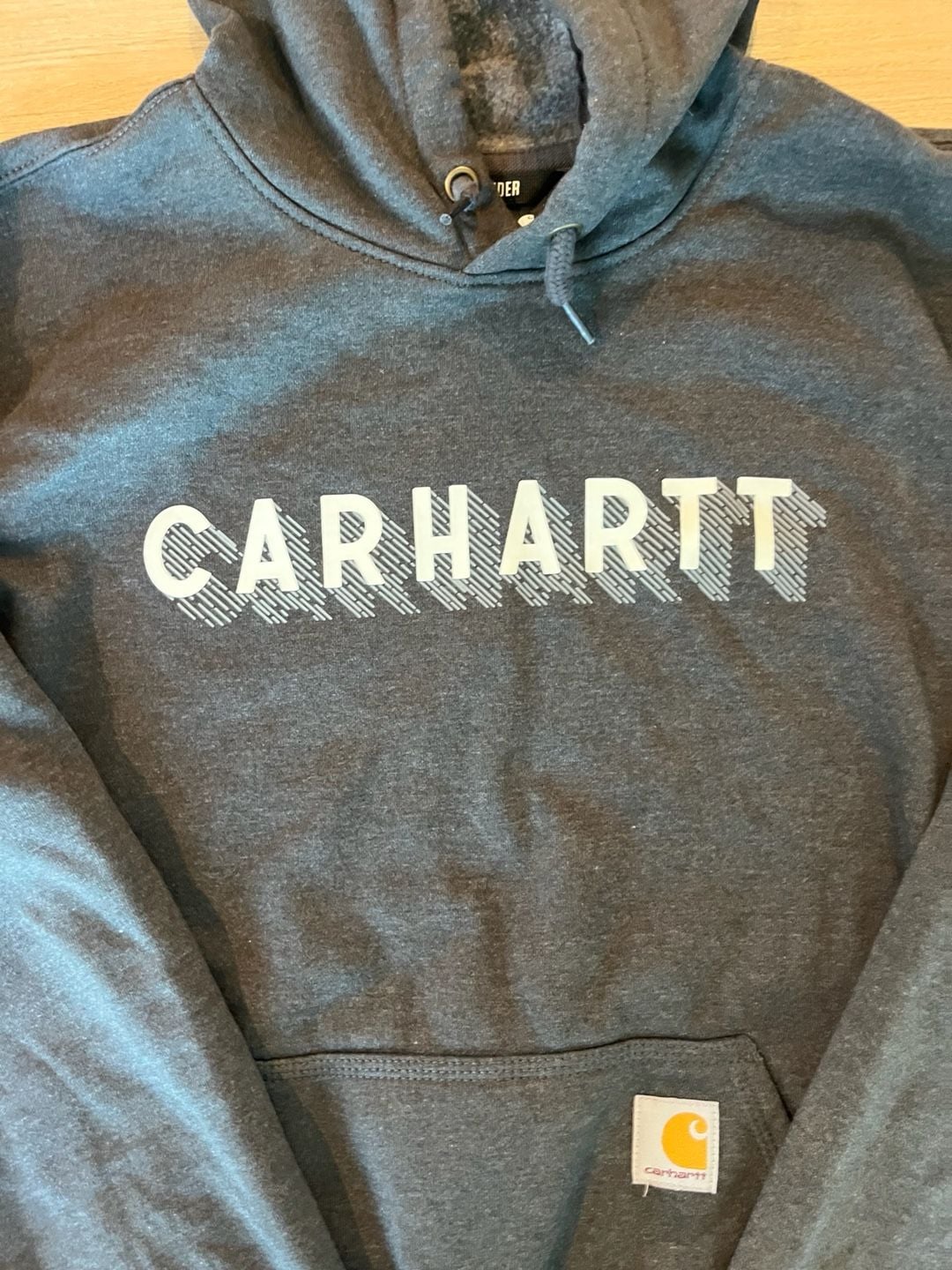 Carhartt, Rain Defender Loose Fit Hoodie, Oversized, Water Repellent, Grey 4