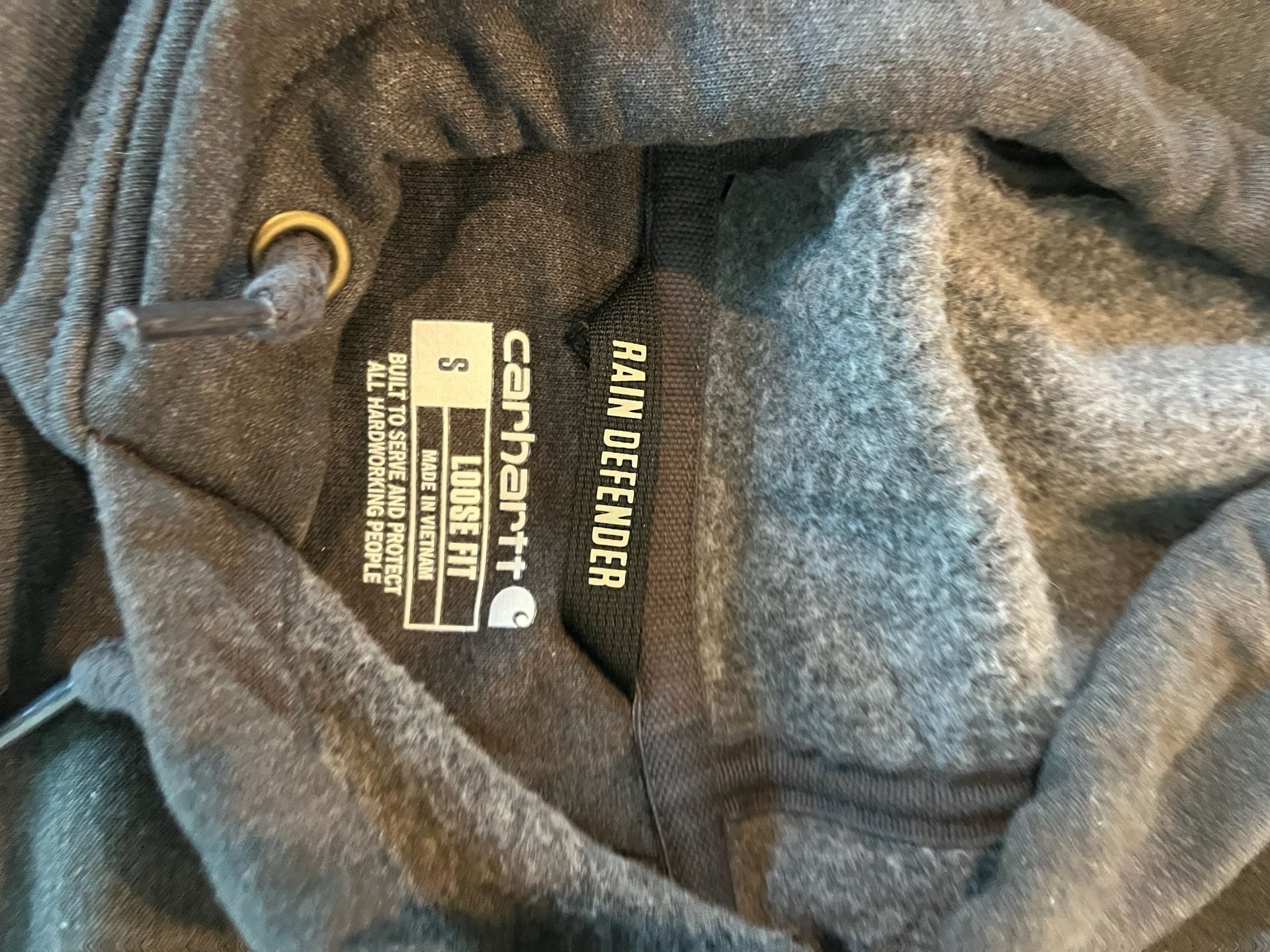 Carhartt, Rain Defender Loose Fit Hoodie, Oversized, Water Repellent, Grey 5