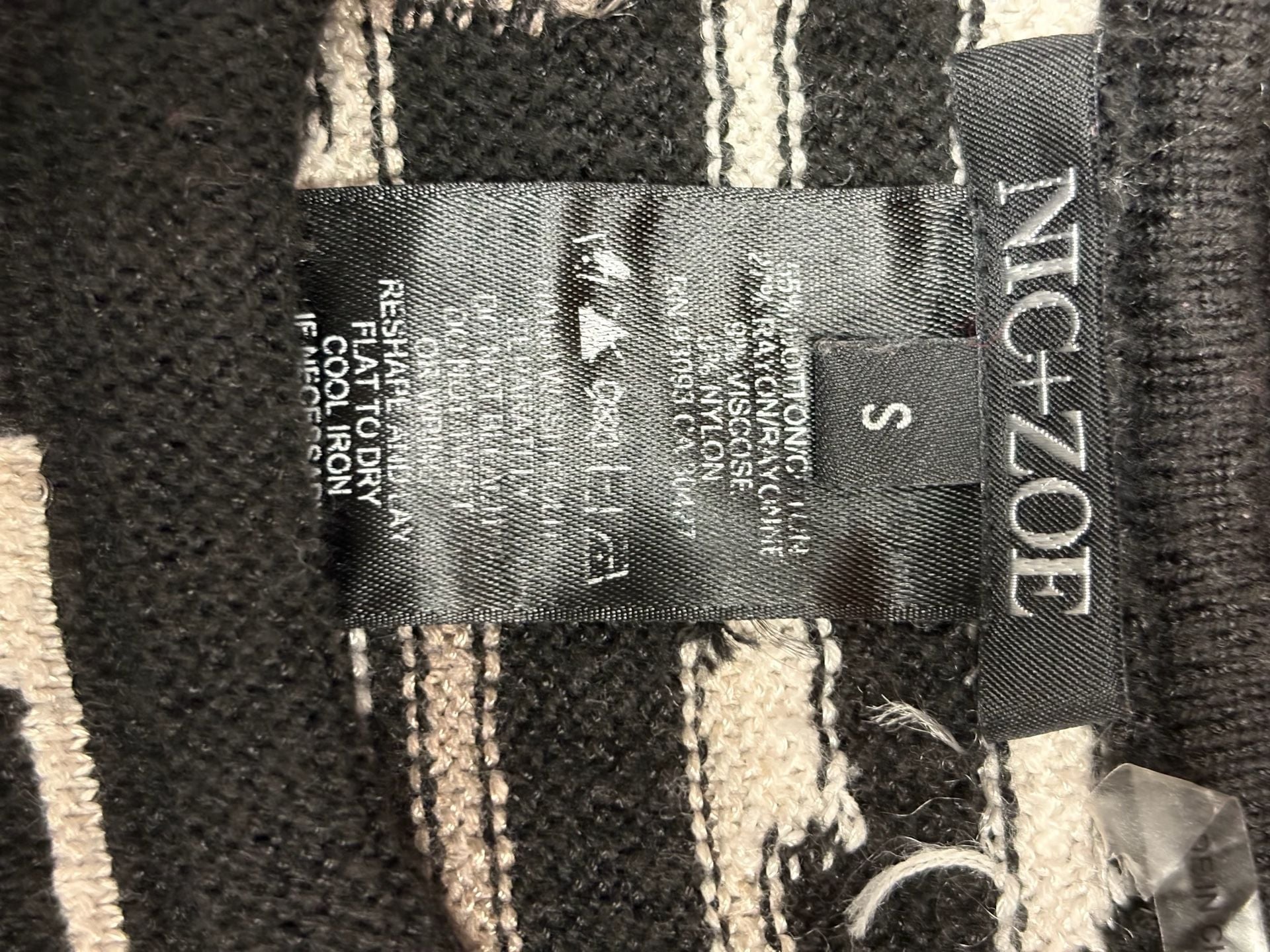 NIC+ZOE Striped Knit Sweater Size S Multicolor Crewneck Long Sleeve 3