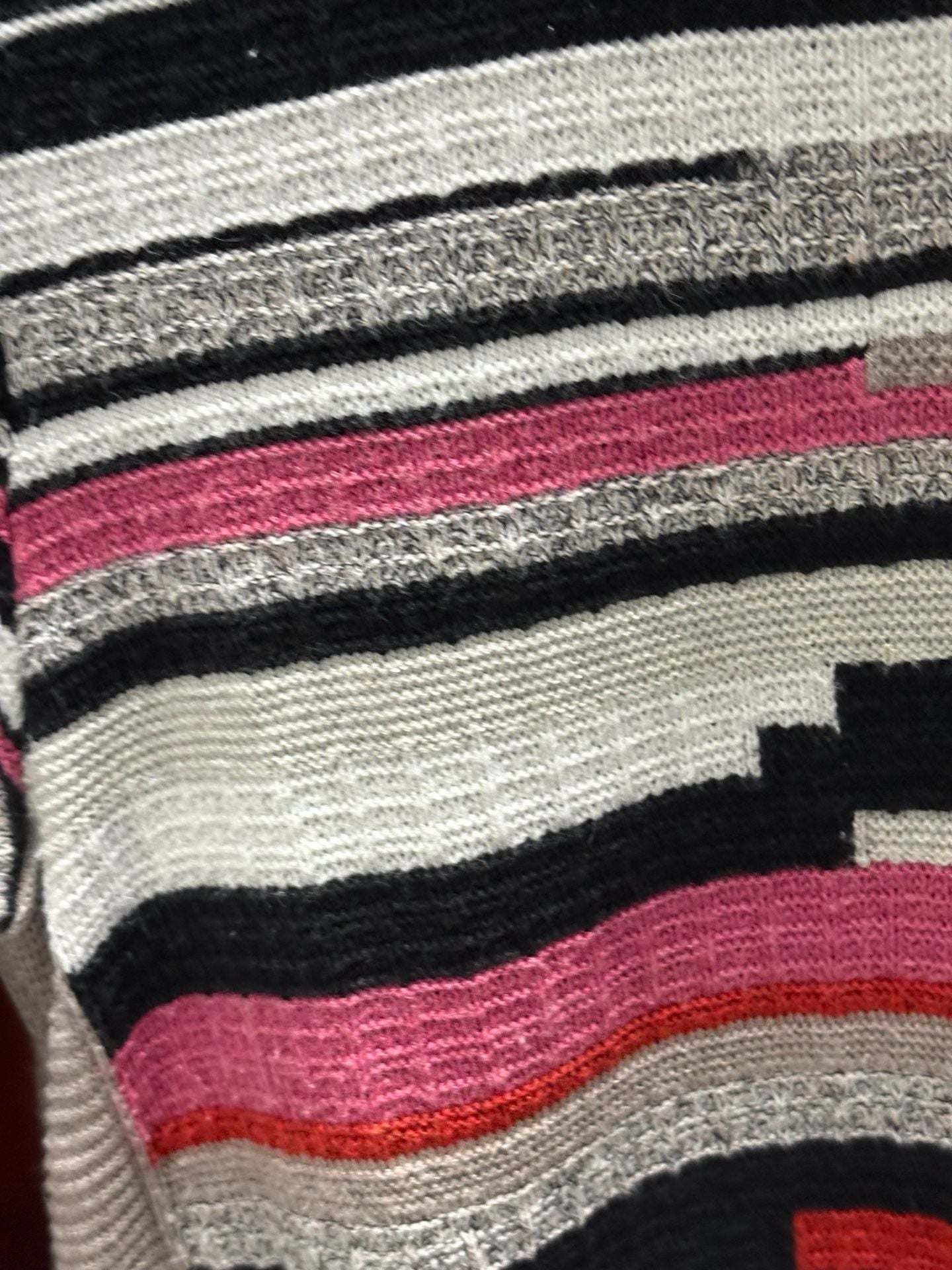 NIC+ZOE Striped Knit Sweater Size S Multicolor Crewneck Long Sleeve 4
