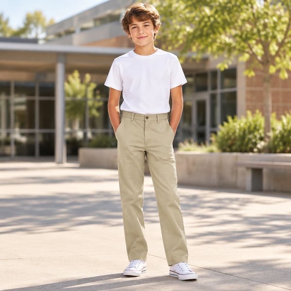 Brooks Brothers Chino Pants Size 16 Khaki Cotton Twill Uniform
