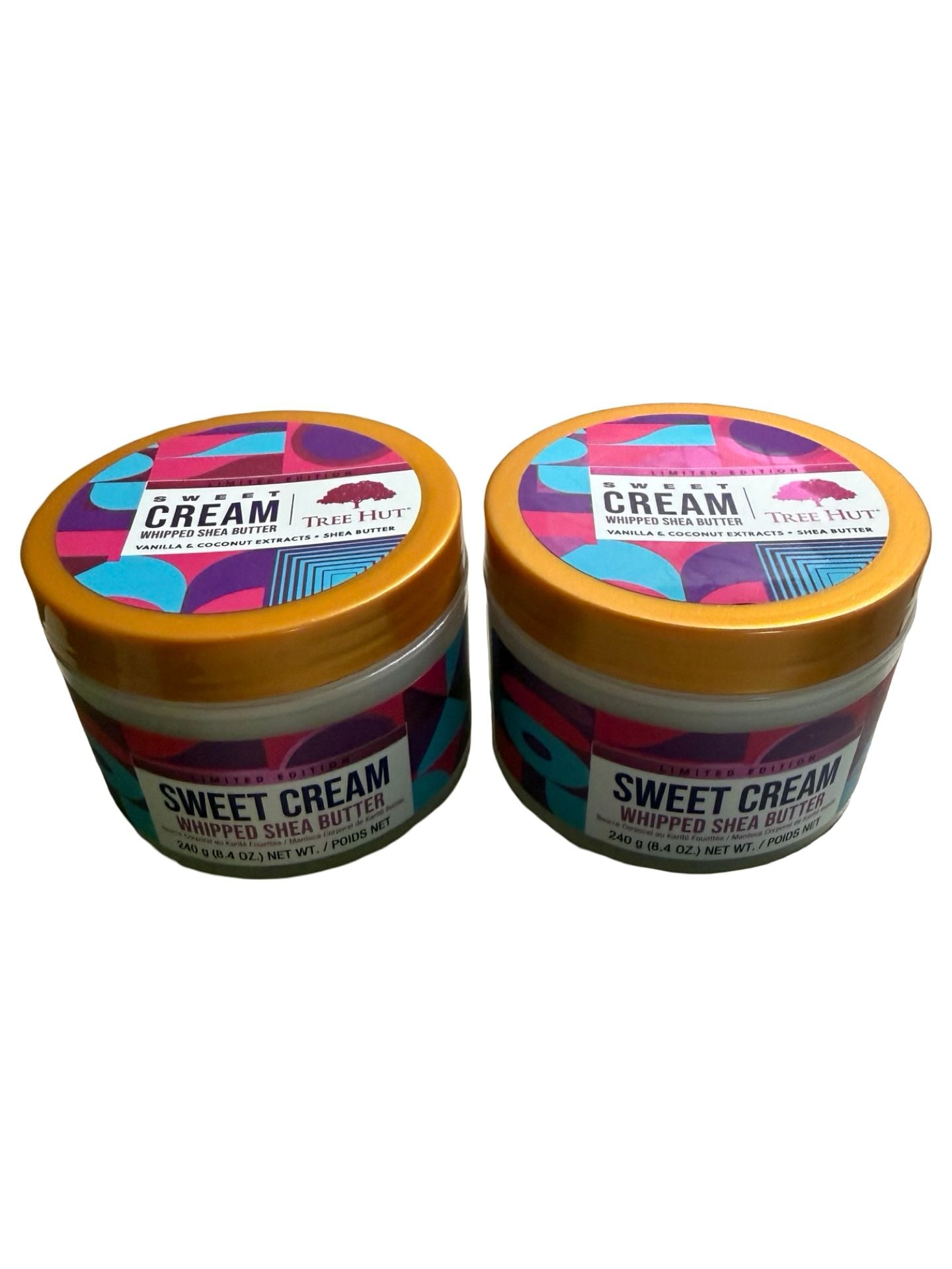 Tree Hut Sweet Cream Whipped Shea Body Butter Limited Edition 8.4oz (Lot of 2) 1