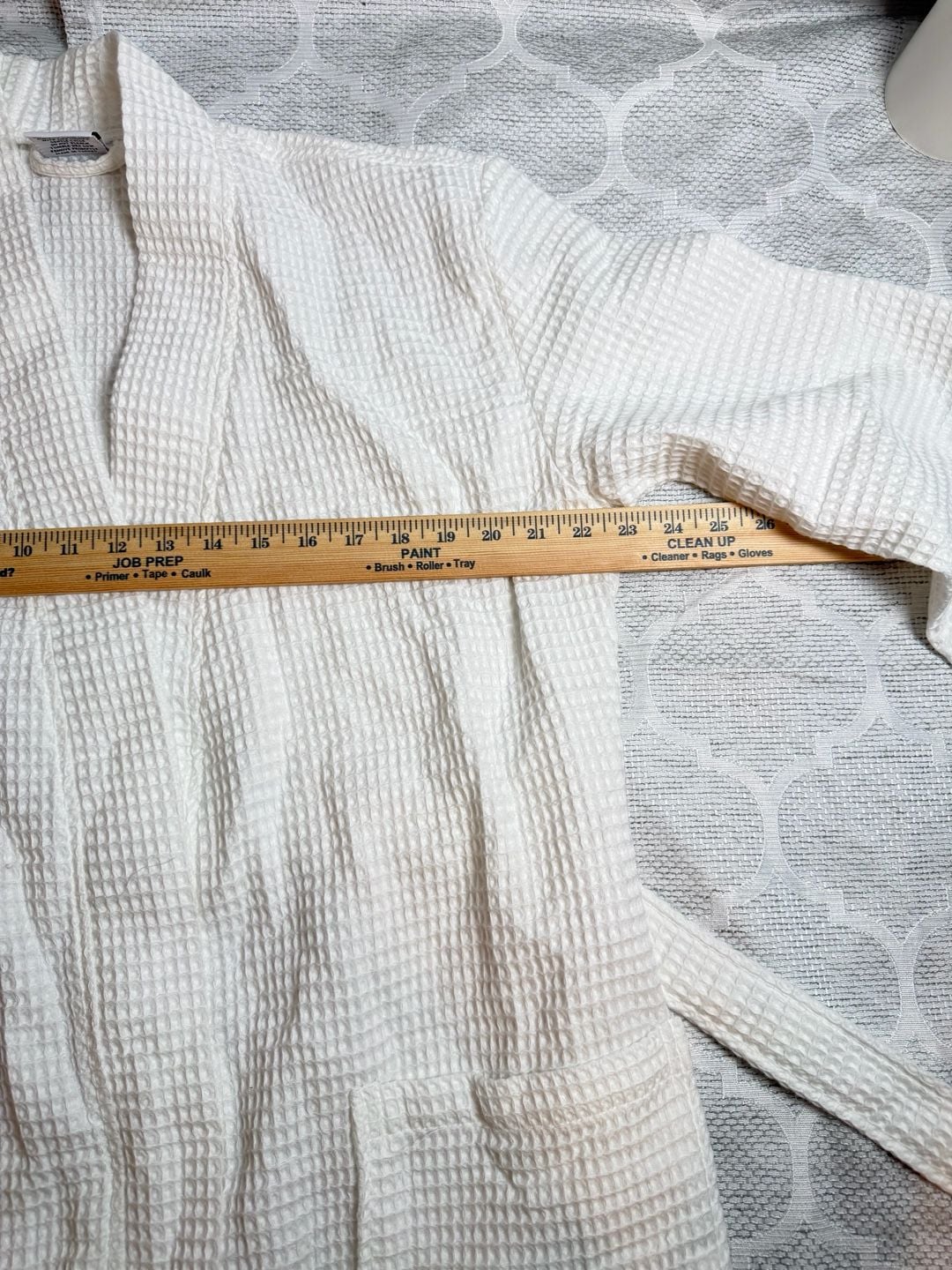 Quince Organic Cotton Waffle Robe Size M White 9