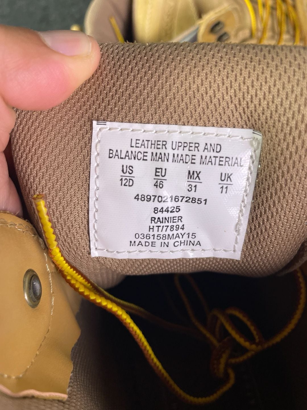 Elk Woods Rainier Size 12D Tan Leather Work Boots 4
