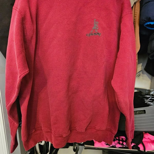 OGIO Sweatshirt Size XL Vintage Red Graphic Mommy Can't Save You Now