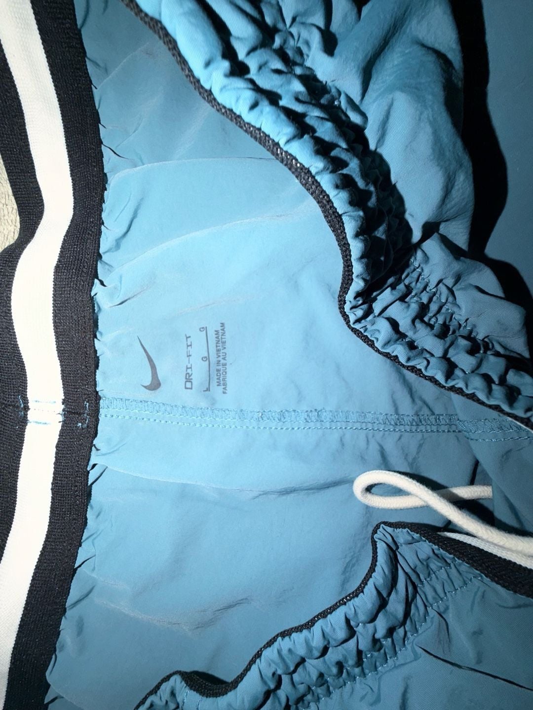 Nike Dri-FIT Heritage Training Shorts Size L Teal Blue Gym 5" 5