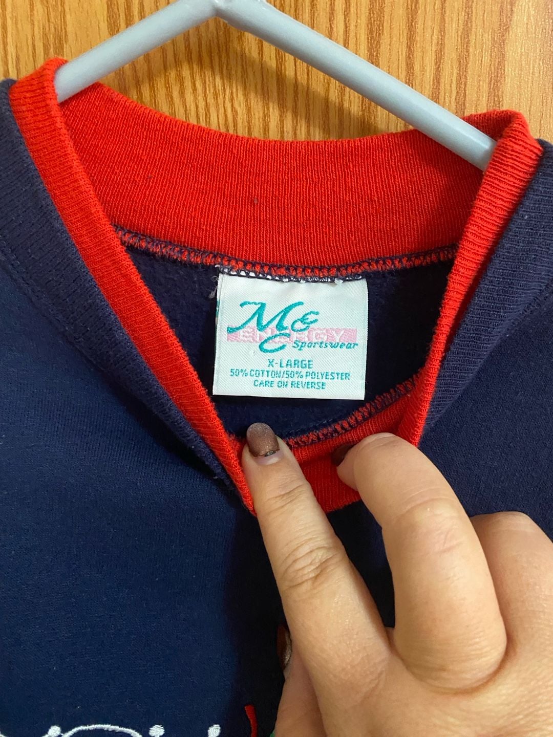 MC Energy Sportswear Grandmacore Sweatshirt Size X-Large Blue Navy 4