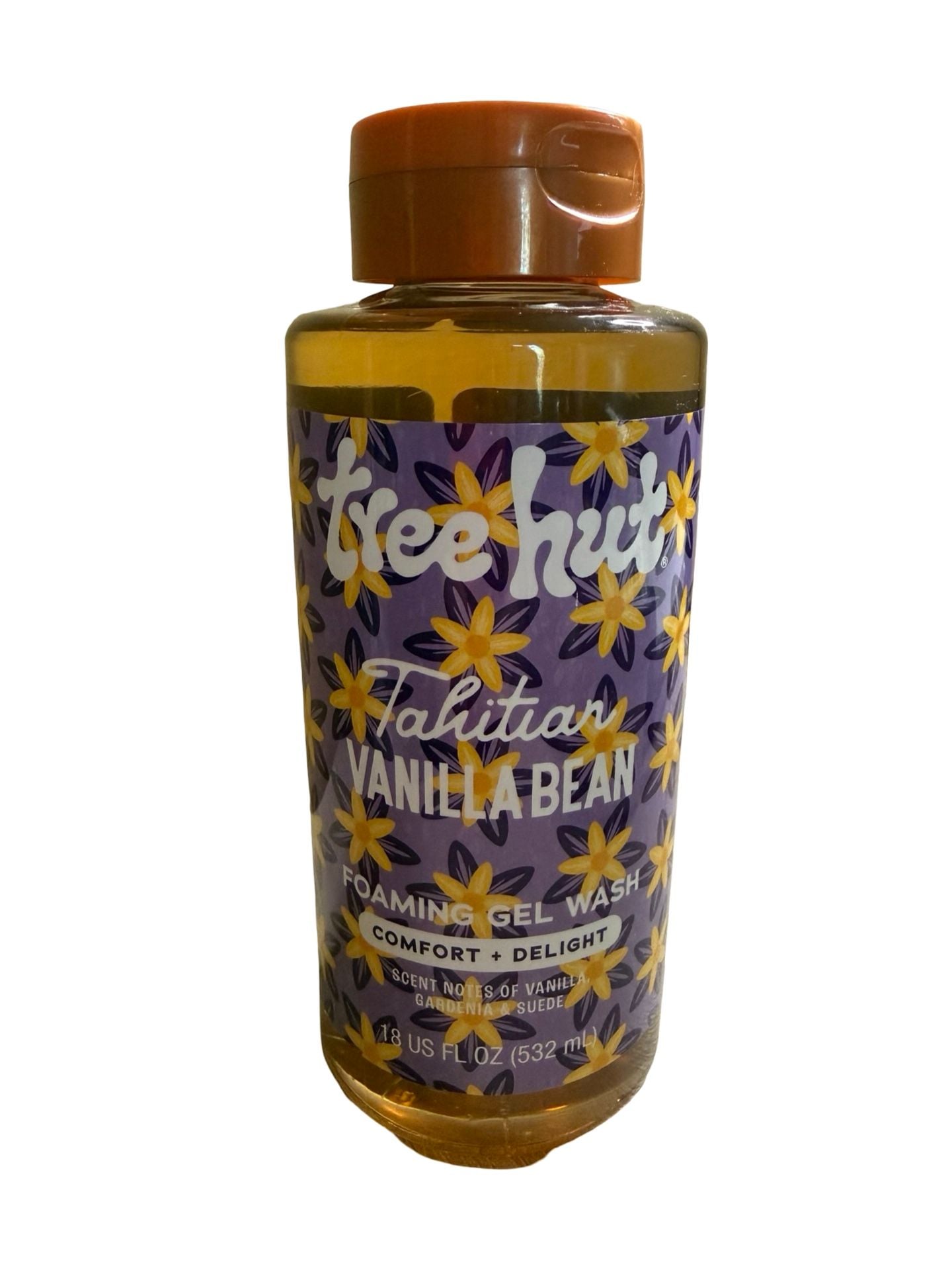 Tree Hut Tahitian Vanilla Bean Foaming Gel Wash & 2 Body Scrubs 18oz - Set of 3 3