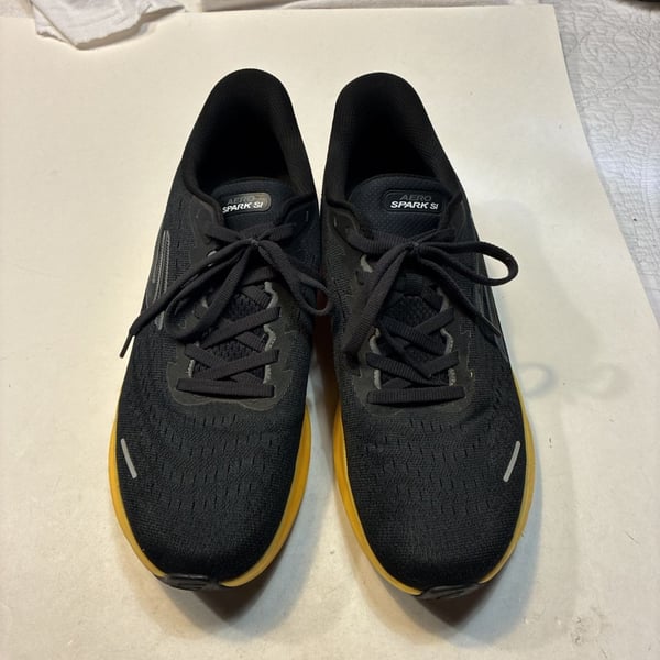 Skechers Aero Spark Sl Running Shoes Black Yellow Carbon Infused