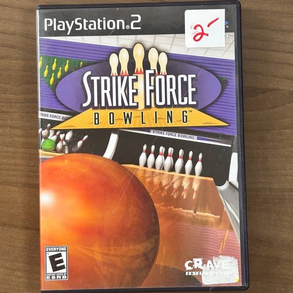Strike Force Bowling Sony PlayStation 2 PS2 2004 Disc & Case Crave Entertainment