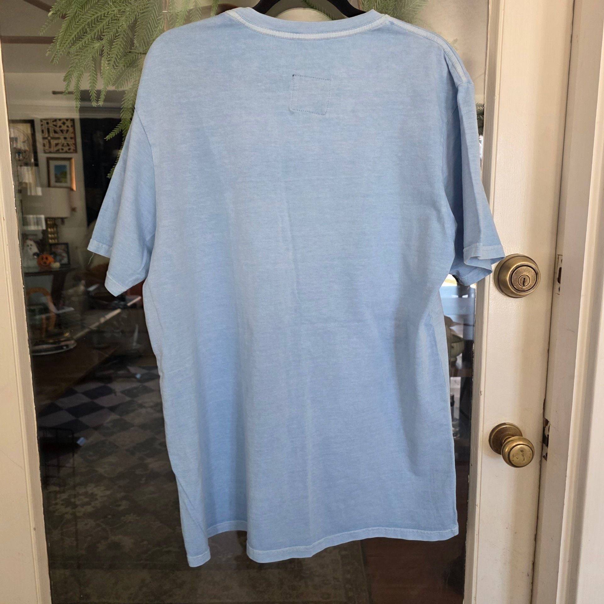 Quiksilver X Peanuts Snoopy T-Shirt Size XL Light Blue Graphic Tee 7