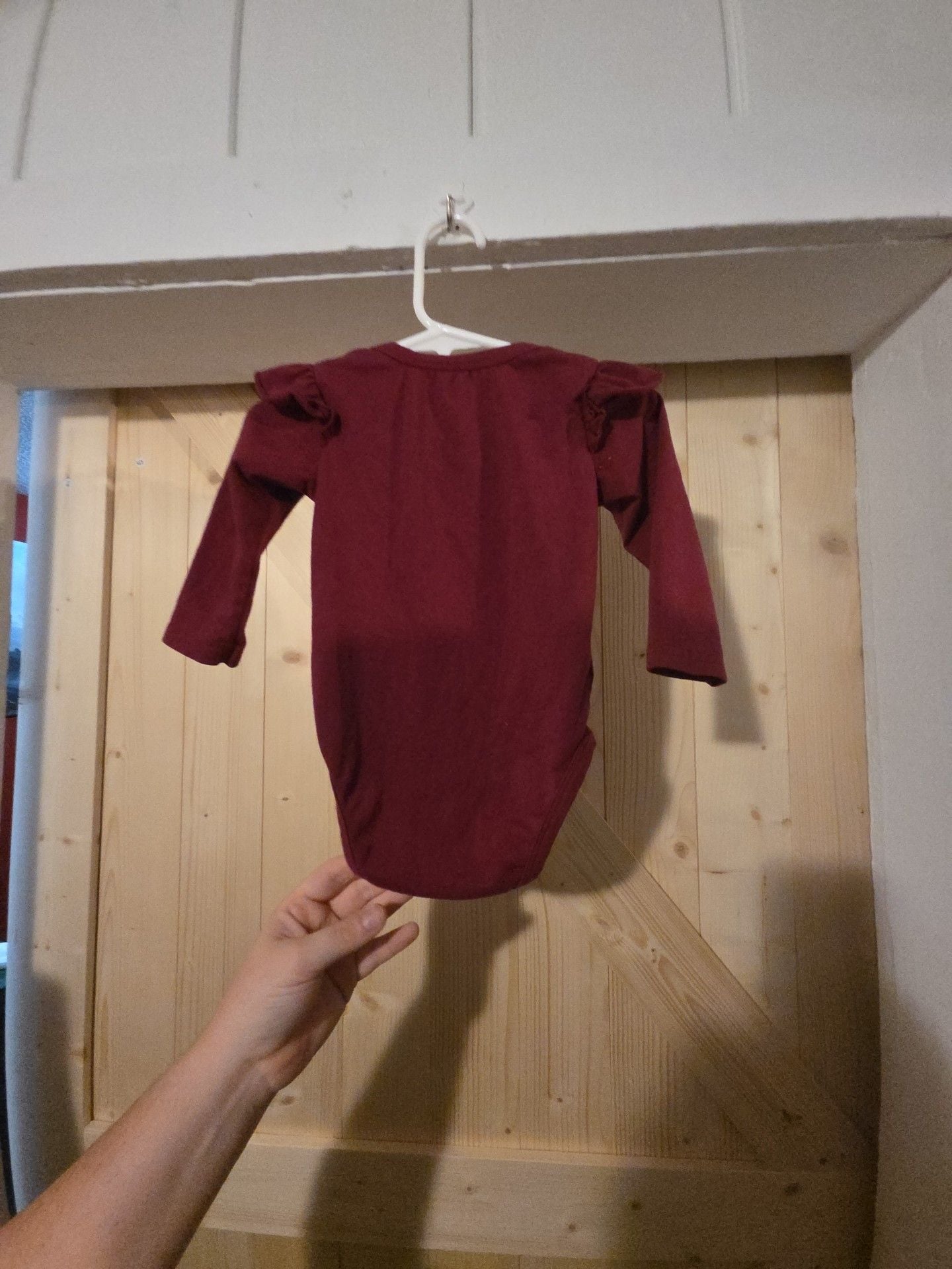 Baby Girl Long Sleeve Ruffle Bodysuit 5