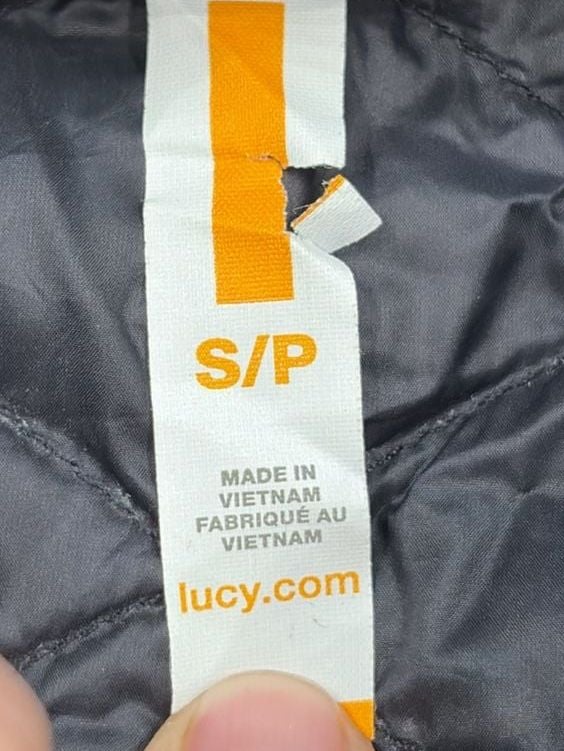 Lucy Puffer Jacket Size S Black Quilted Goose Down Women’s 4