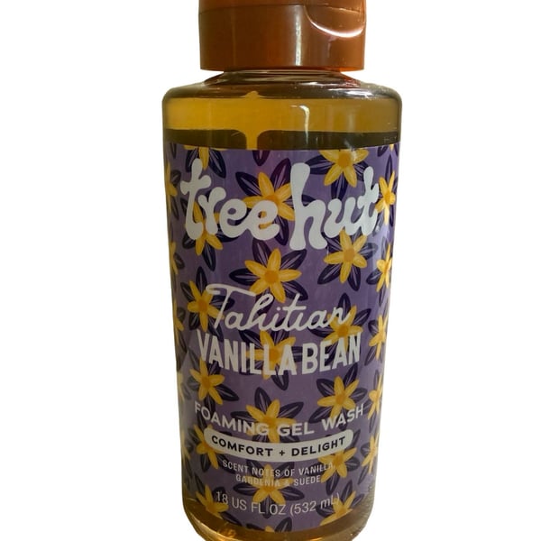 Tree Hut Tahitian Vanilla Bean Foaming Gel Wash 18 Oz