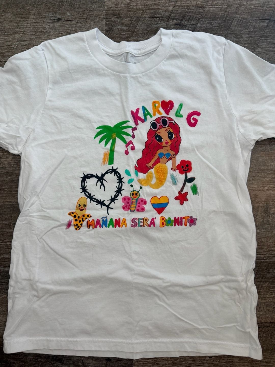 Karol G Mañana Será Bonito Graphic T-Shirt YXL White 2