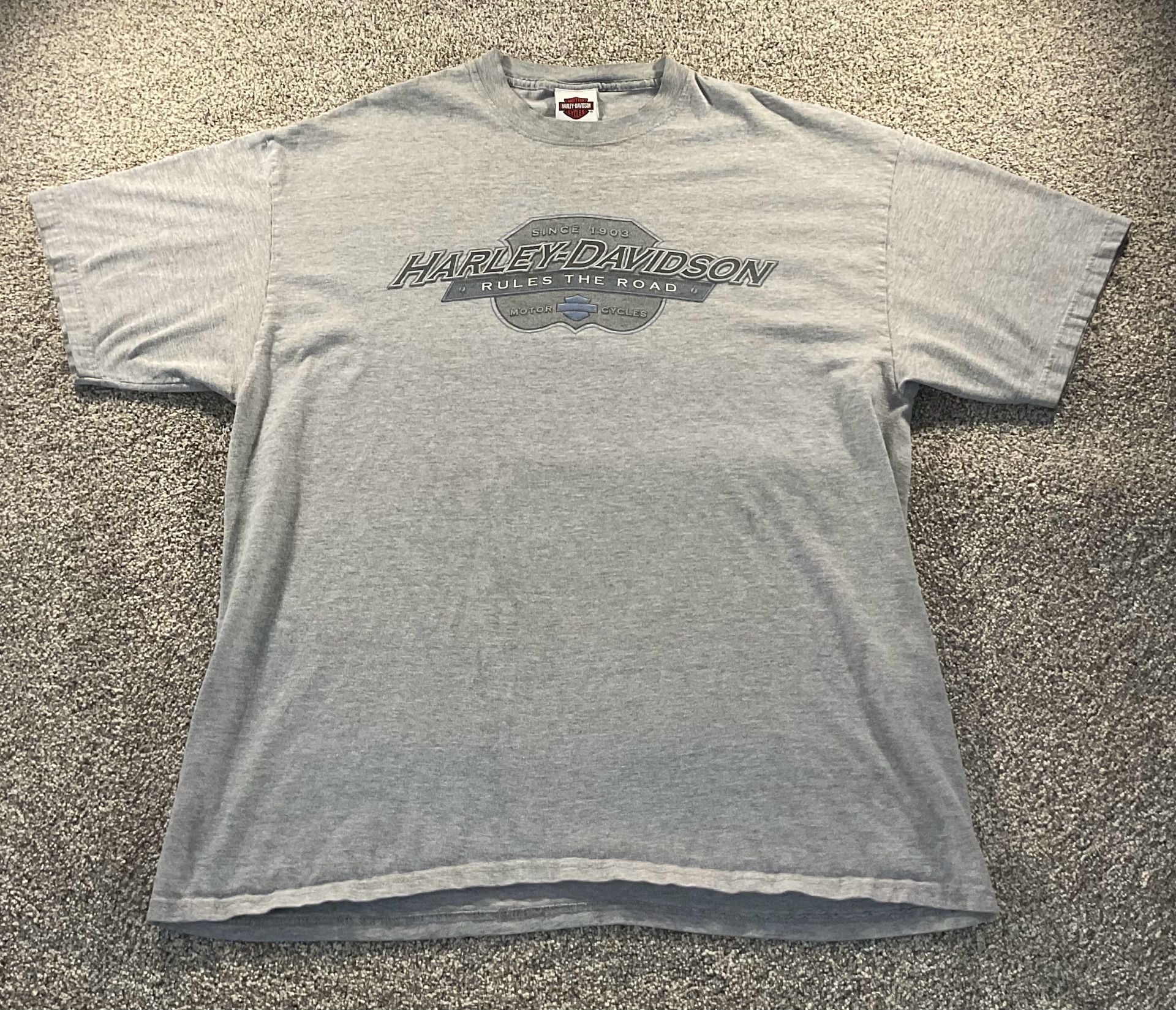 Harley-Davidson Rules The Road Santa Maria California T-Shirt Gray 3