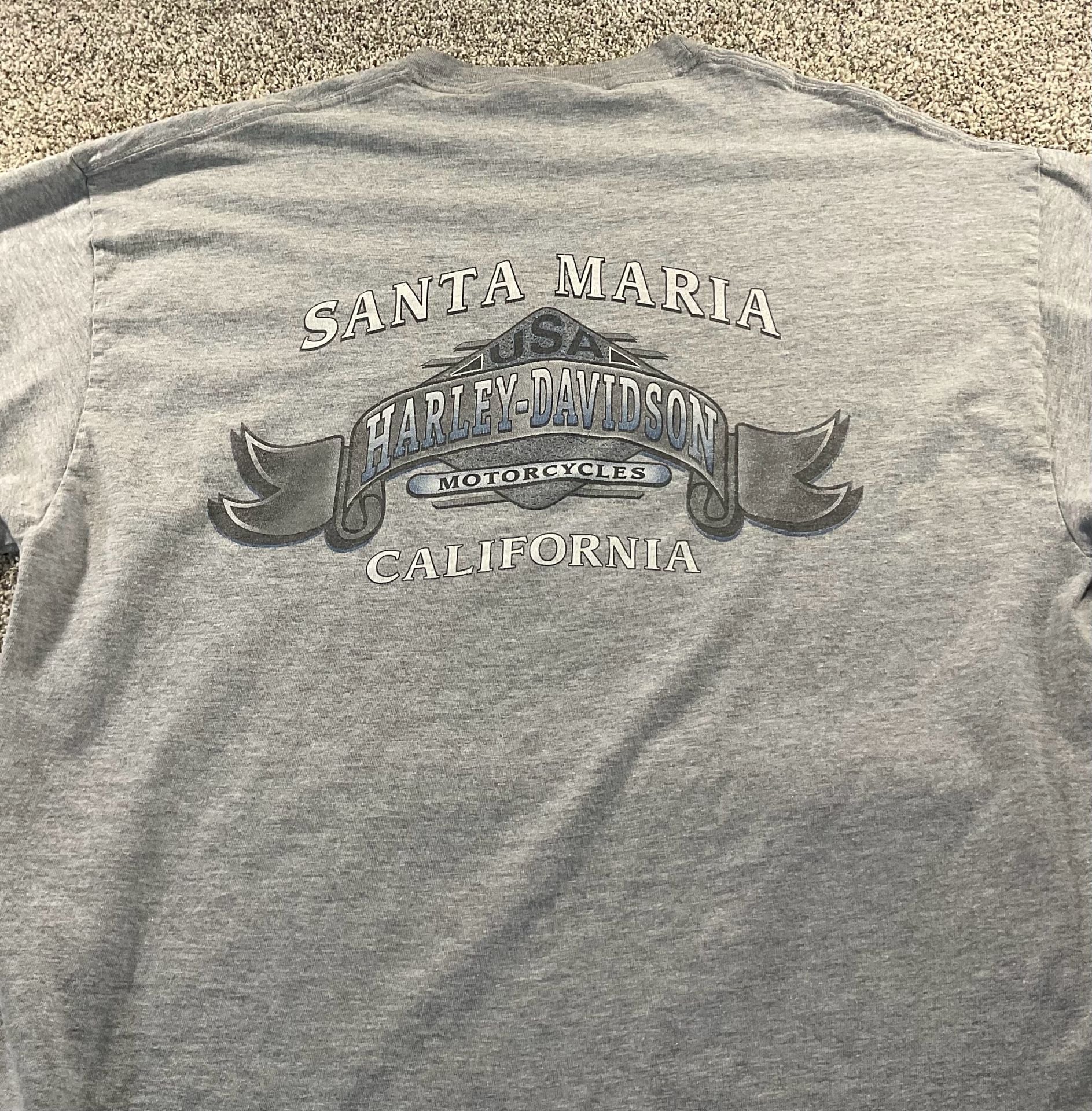 Harley-Davidson Rules The Road Santa Maria California T-Shirt Gray 6