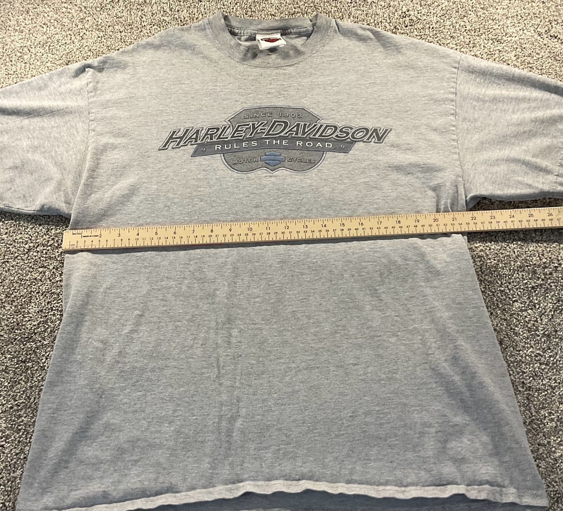 Harley-Davidson Rules The Road Santa Maria California T-Shirt Gray 7