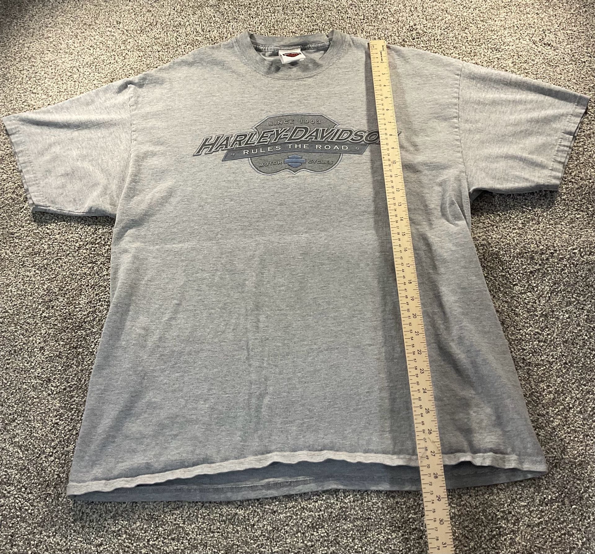 Harley-Davidson Rules The Road Santa Maria California T-Shirt Gray 8