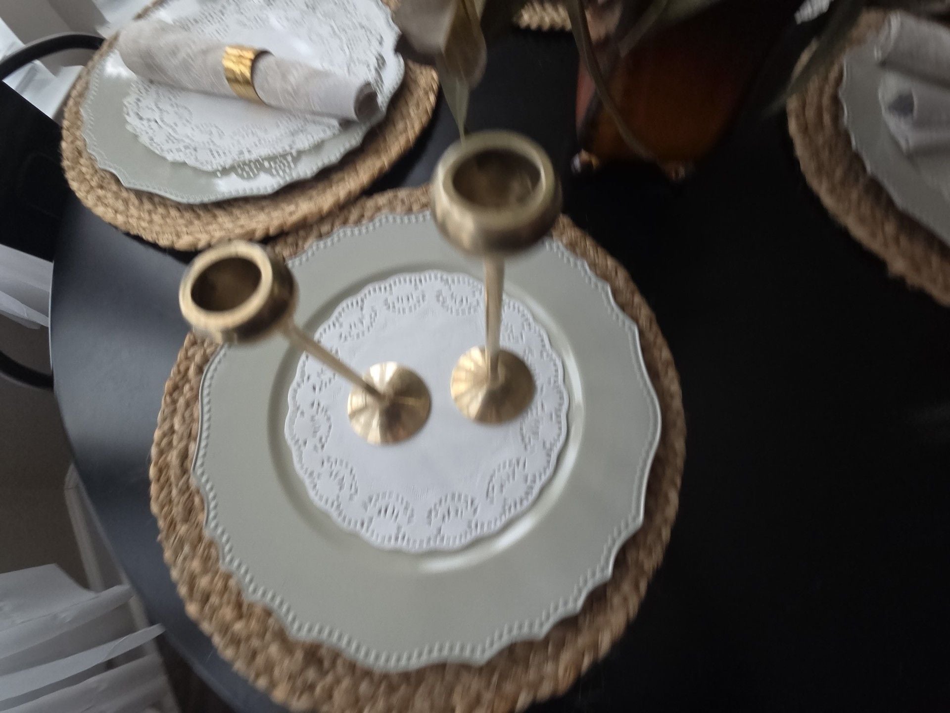 Vintage Mid Century Modern Brass Taper Candle Holders Set Of 2 3