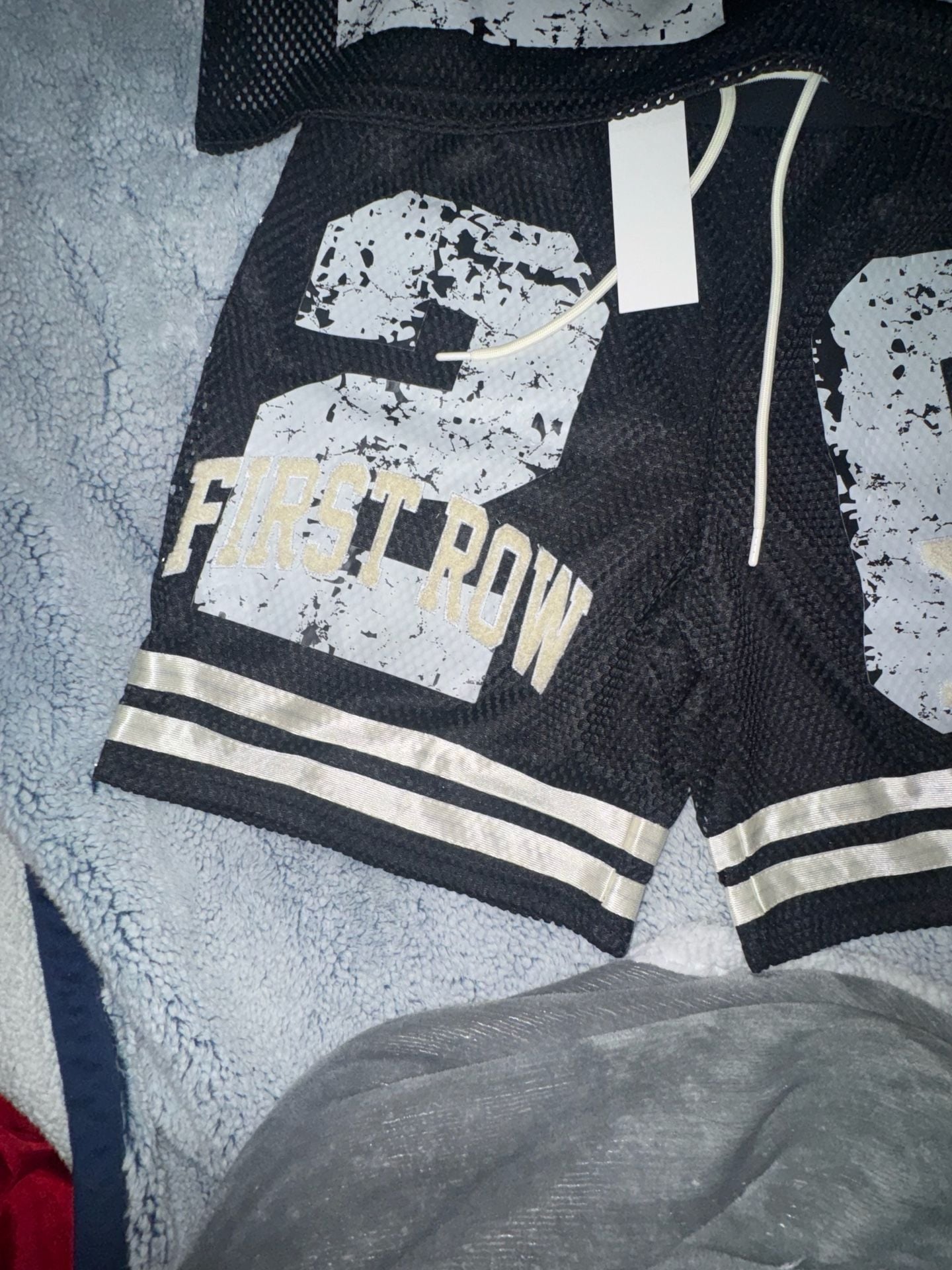 First Row Jersey And Shorts Set Black Mesh XX Jersey is a crop 4