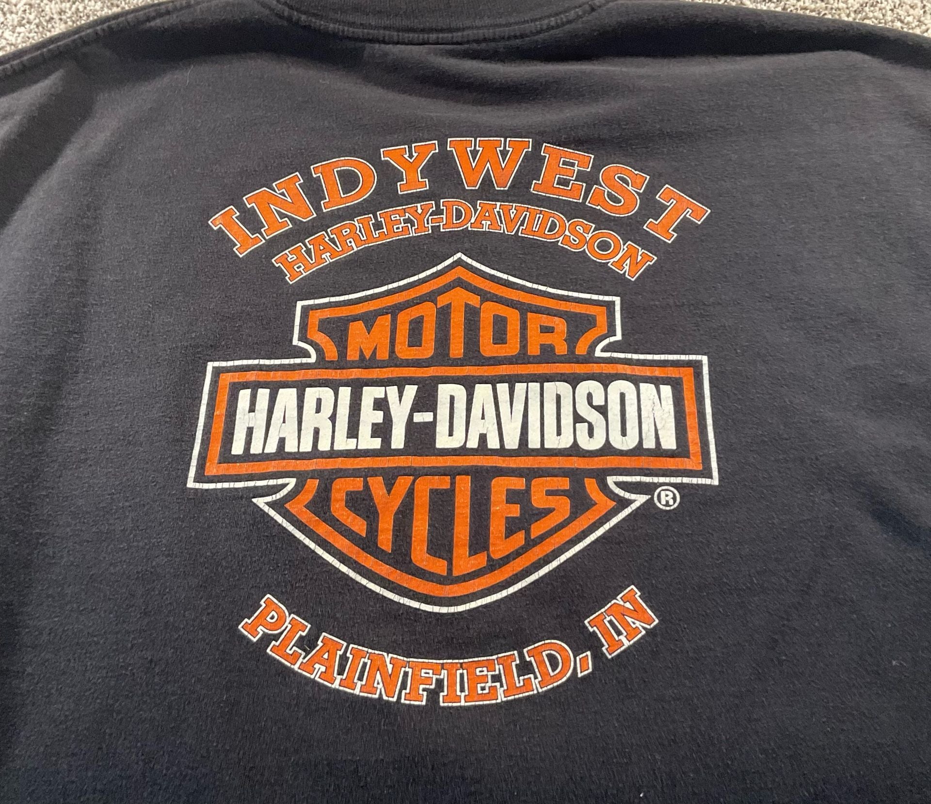 Vintage Harley Davidson Size Matters Graphic T-Shirt XL Plainfield Indiana 7