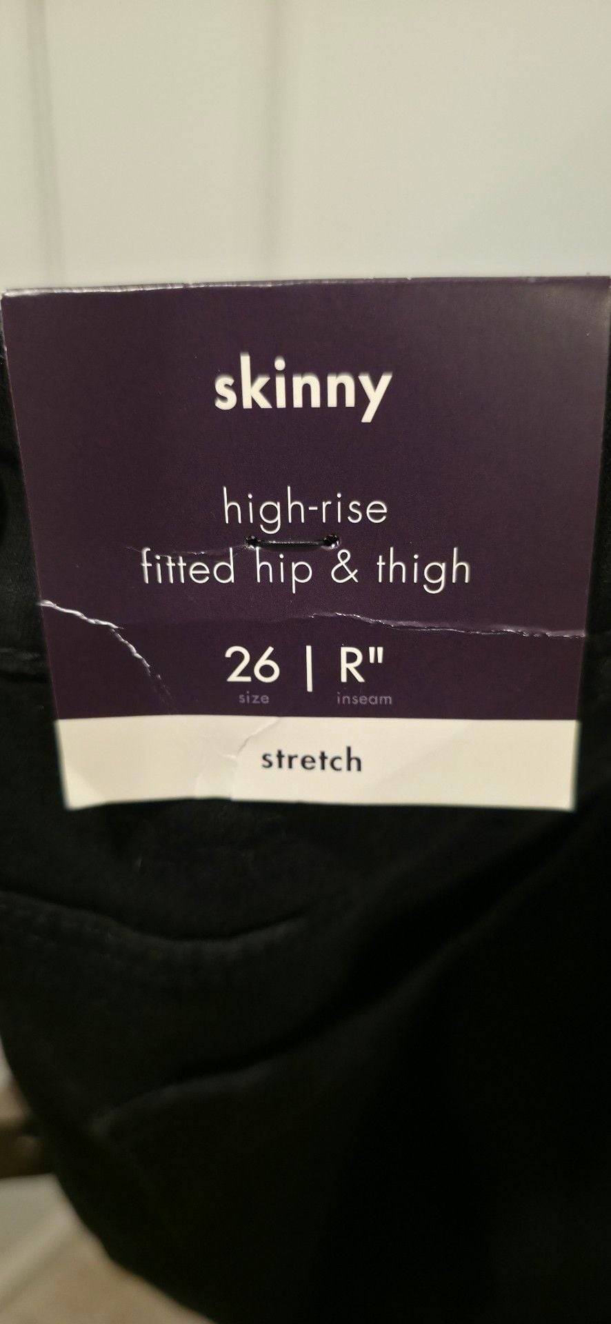Ava & Viv High-Rise Skinny Jeans Size 26 Black Stretch 8