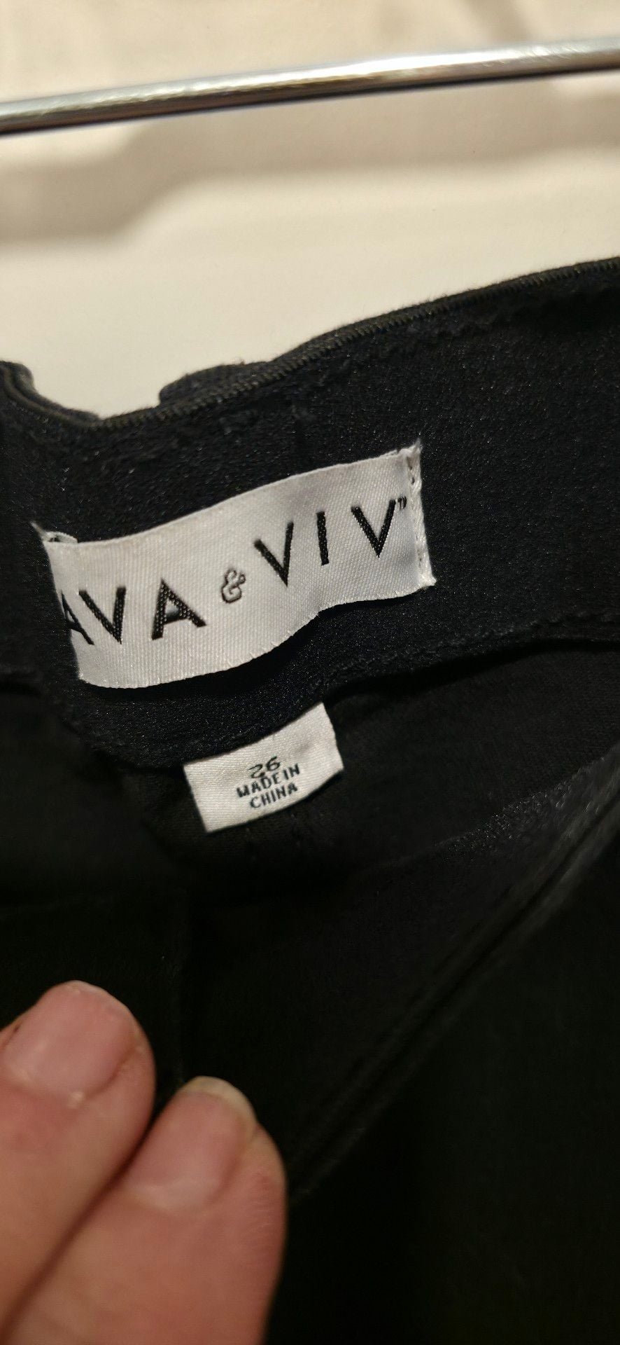 Ava & Viv High-Rise Skinny Jeans Size 26 Black Stretch 11