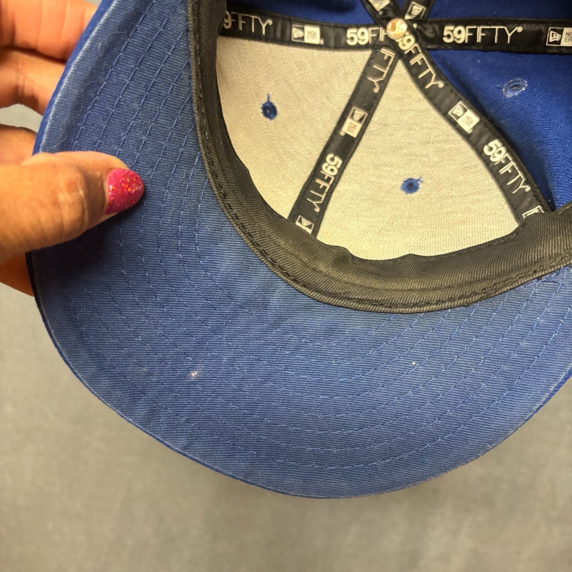 New Era San Jose Sharks 59FIFTY Blue Fitted Hat 7