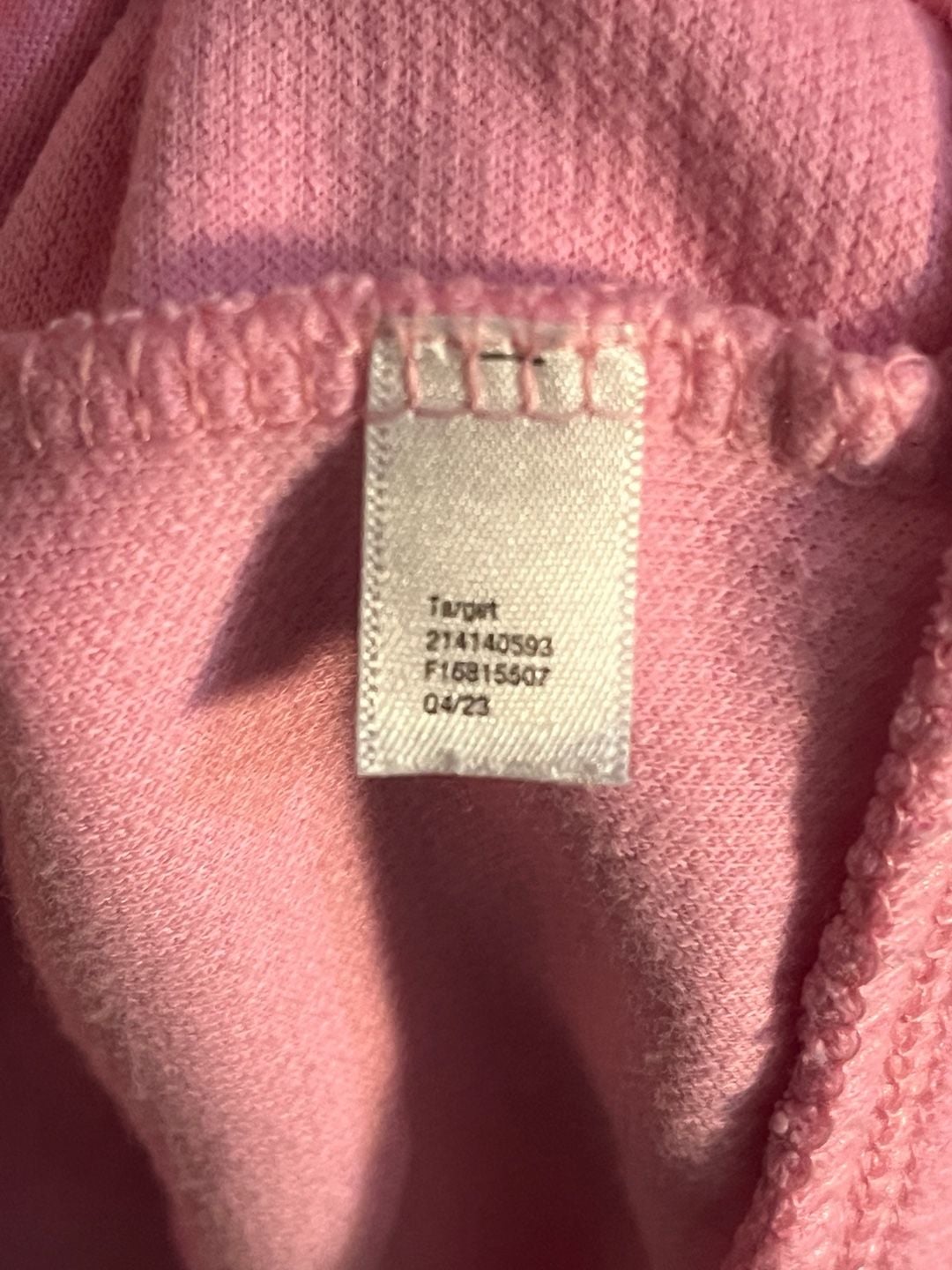 All In Motion Rib Hoodie Size L Pink Pullover 003-163 8