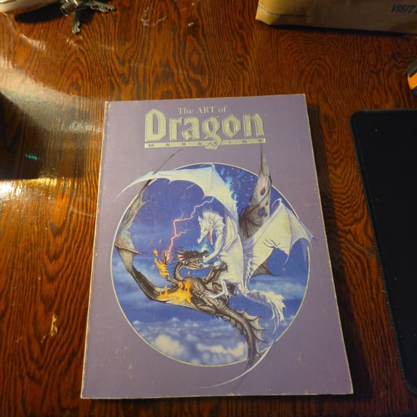 TSR The Art of Dragon Magazine 1988 Vintage Art Book