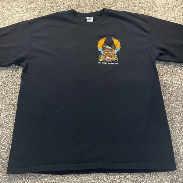 Harley-Davidson Los Cabos Mexico T-Shirt Size 2XL Black Legends Are Forever