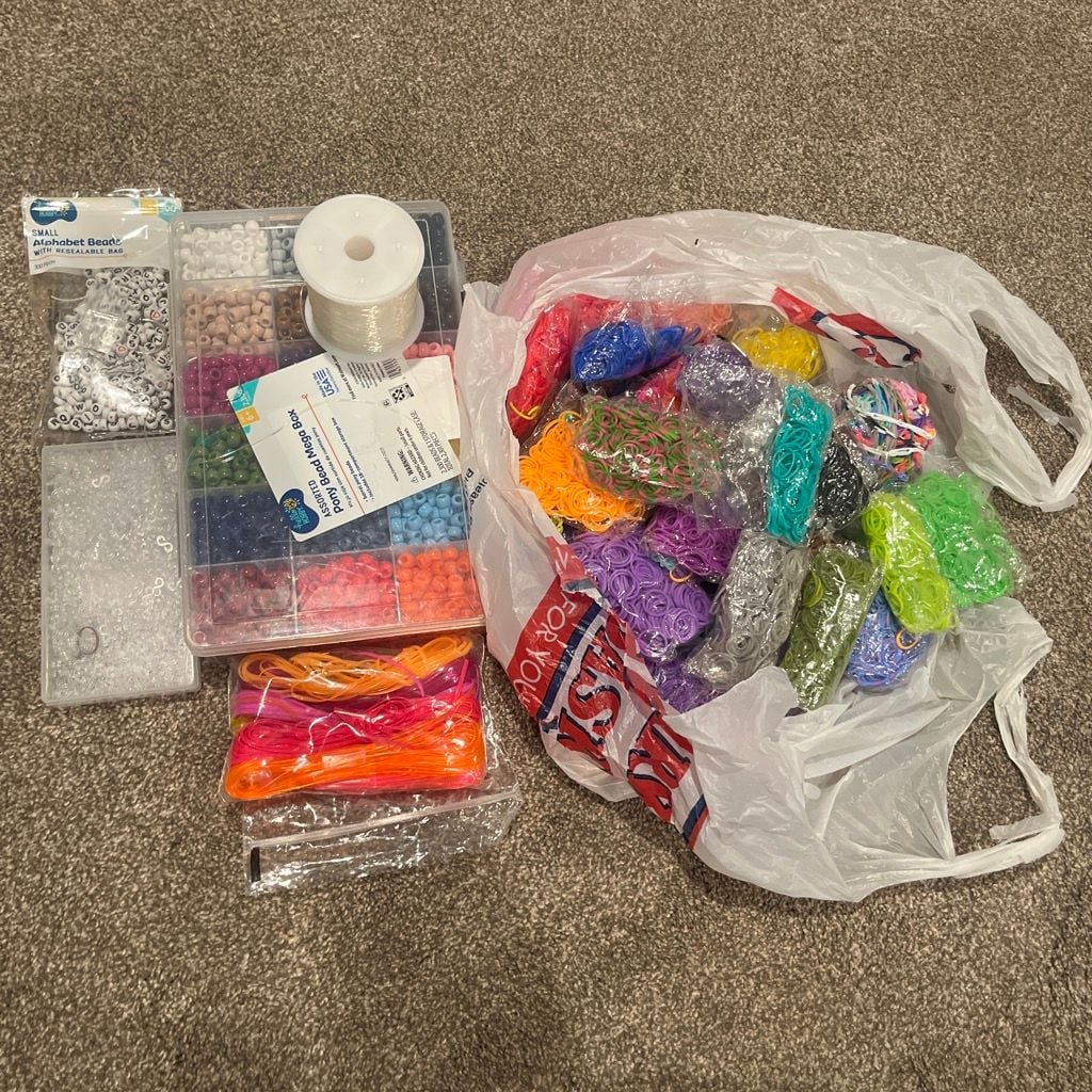 Hello Hobby Craft Bead and Loom Band Mega Lot Assorted Colors and Sizes 1