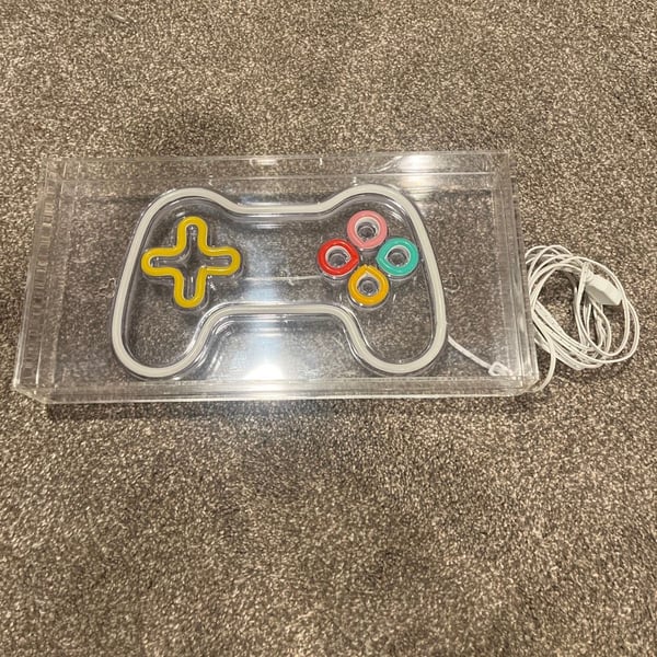 Northlight LED Video Game Controller Neon Lighted Wall Art