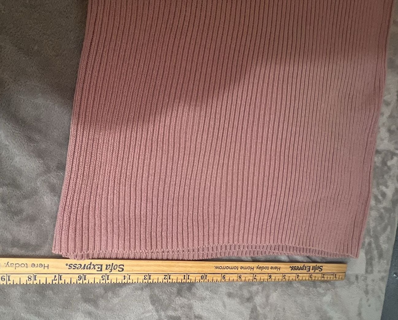 Eloquii Ribbed Knit Pants Size 26/28 Mauve Pink Wide Leg Drawstring Lounge 10