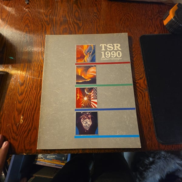 TSR 1990 Product Catalogue Vintage D&D Roleplaying Game Brochure