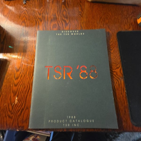 TSR 1988 Product Catalogue Discover The TSR Worlds
