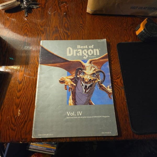 TSR Best Of Dragon Magazine Vol. IV May 1985 Vintage D&D