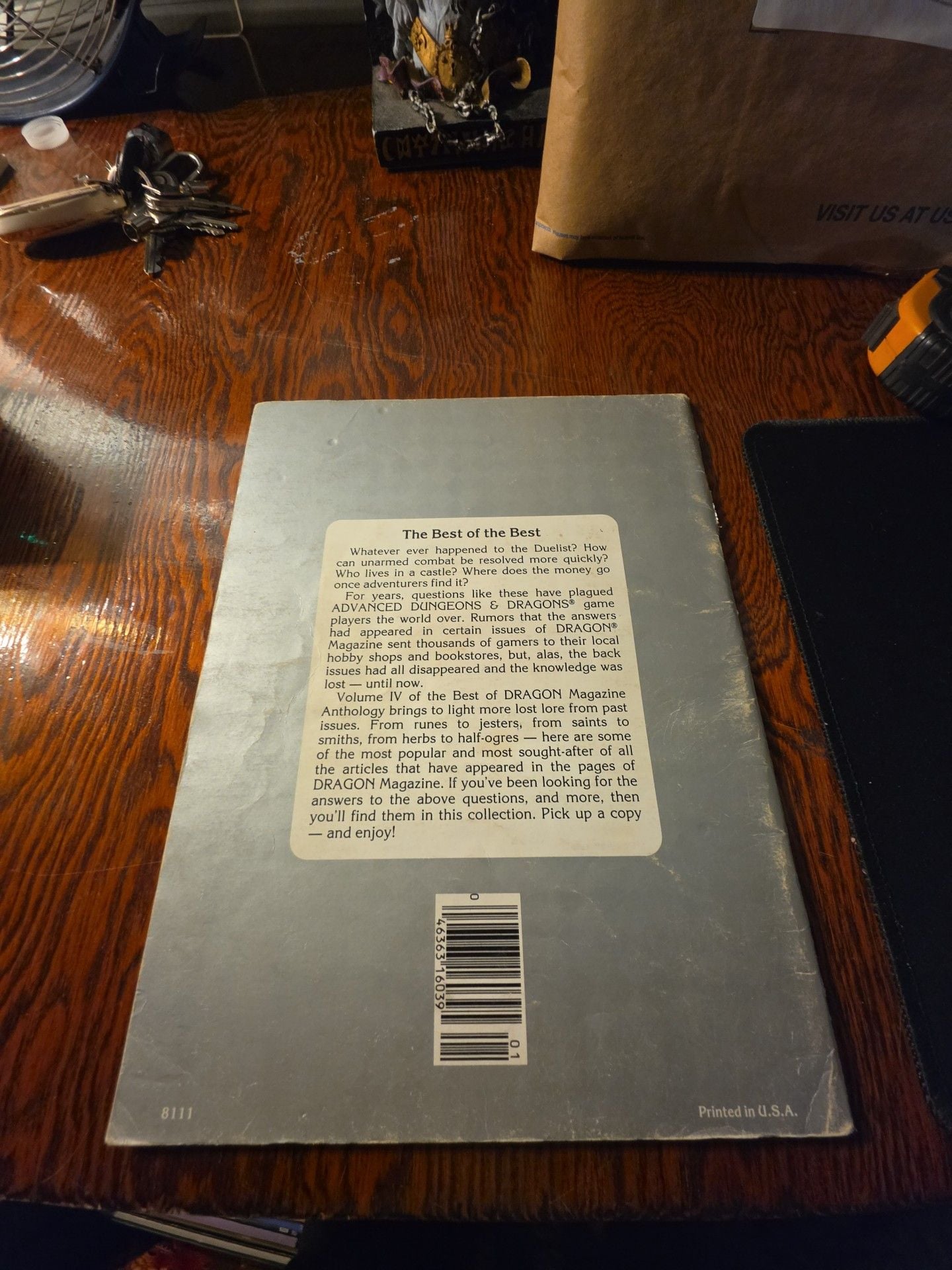 TSR Best Of Dragon Magazine Vol. IV May 1985 Vintage D&D 2