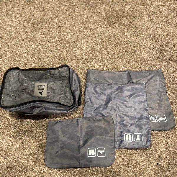 G-Force Travel Packing Cubes Set Gray