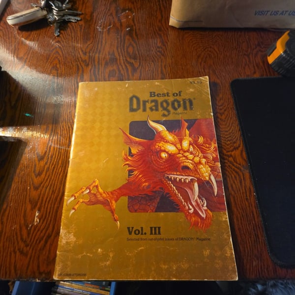 Tsr Best Of Dragon Magazine Vol III 1983