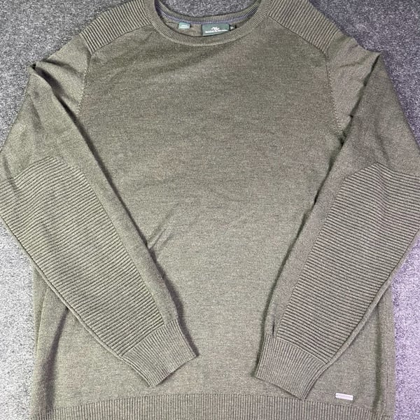 Rodd And Gunn Sweater Size XL Olive Green Merino Wool Crewneck
