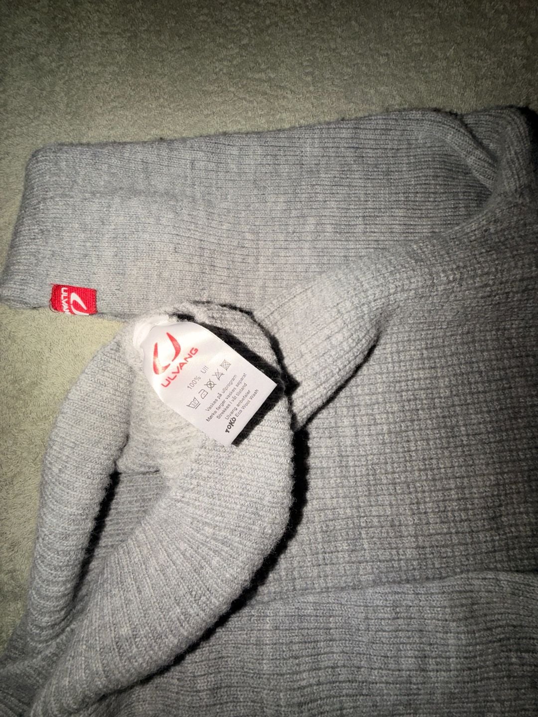 Ulvang 1/4 Zip Gray Wool Sweater 14