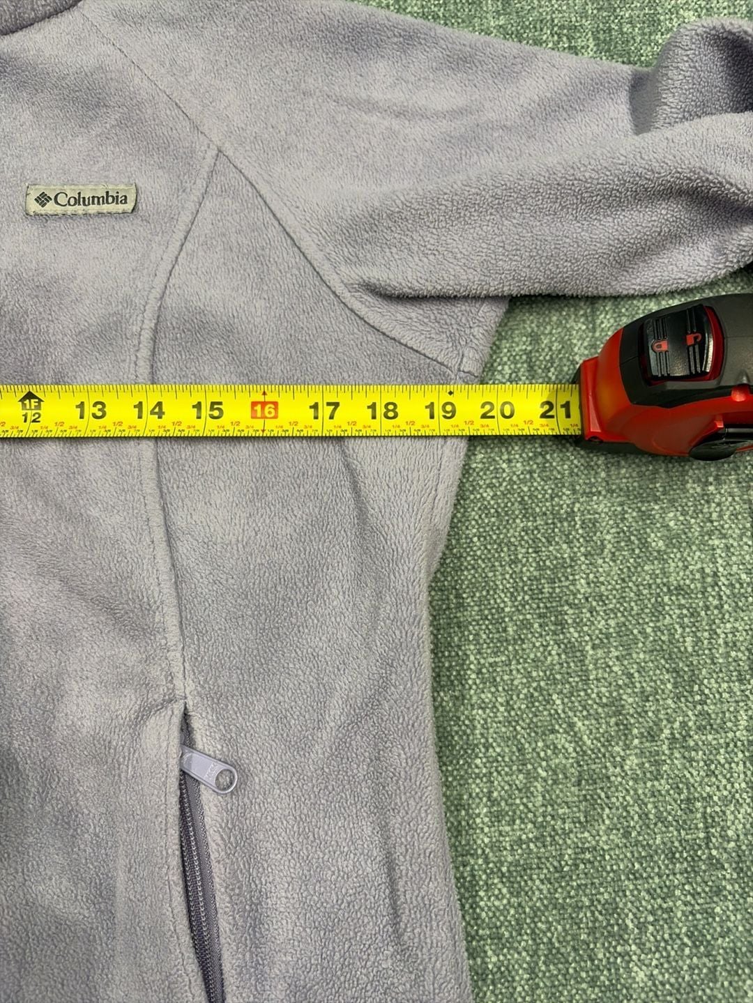 Columbia Benton Springs Full Zip Fleece Jacket Gray/Purple Women’s Small 4