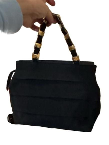 Salvatore Ferragamo Vara Chain-Linked Embellished Shoulder Bag Black 2