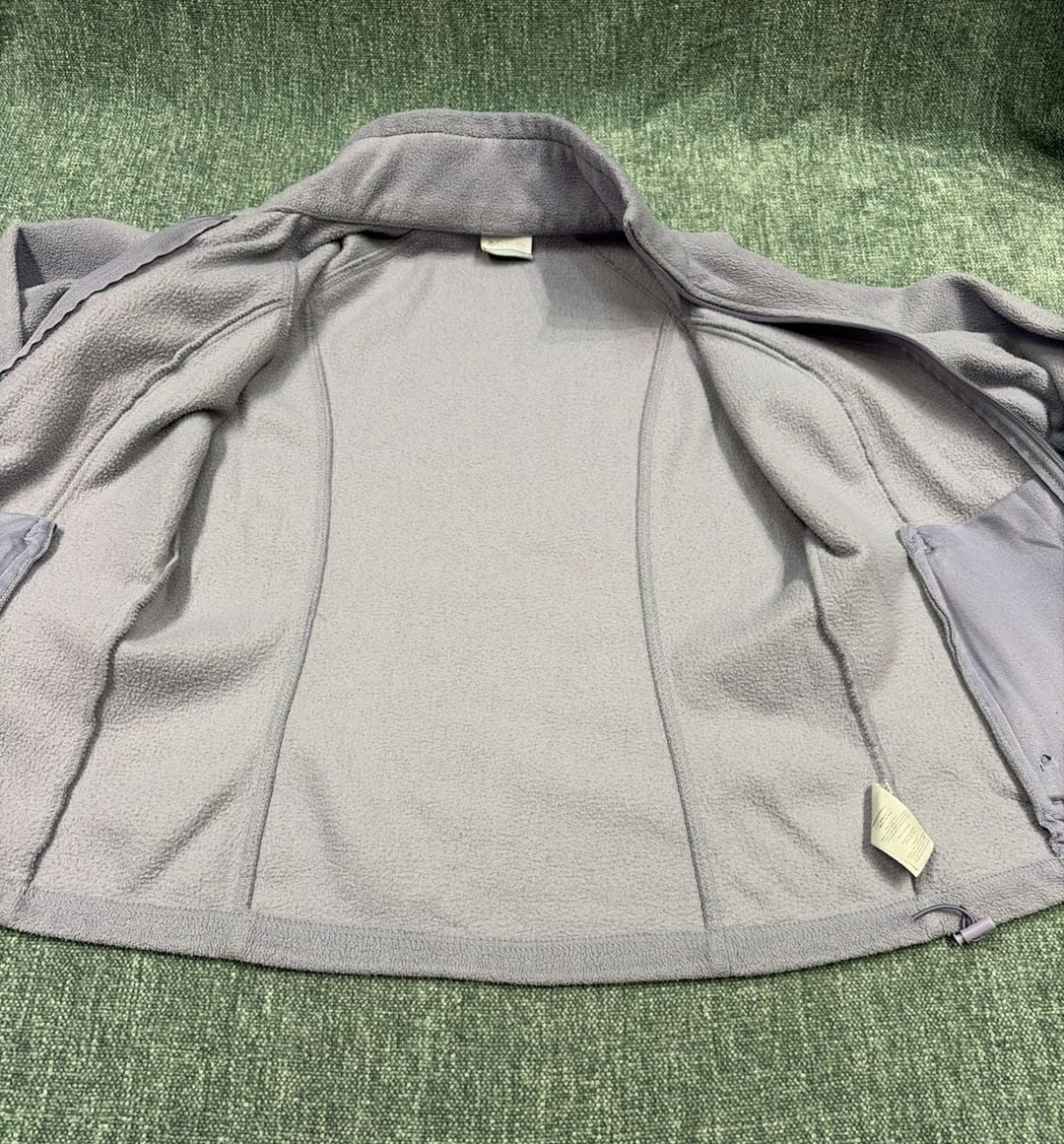 Columbia Benton Springs Full Zip Fleece Jacket Gray/Purple Women’s Small 6