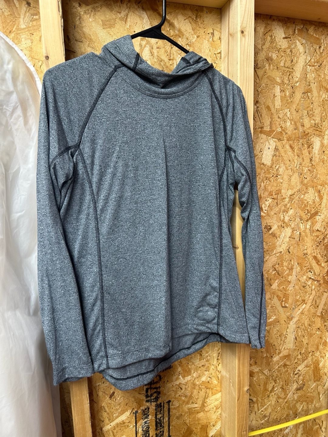 Under Armour HeatGear Hooded Shirt Size MD Gray Athletic 2