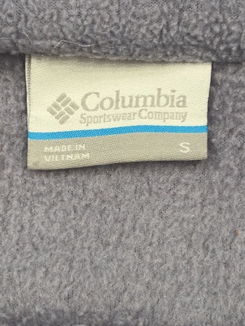Columbia Benton Springs Full Zip Fleece Jacket Gray/Purple Women’s Small 9