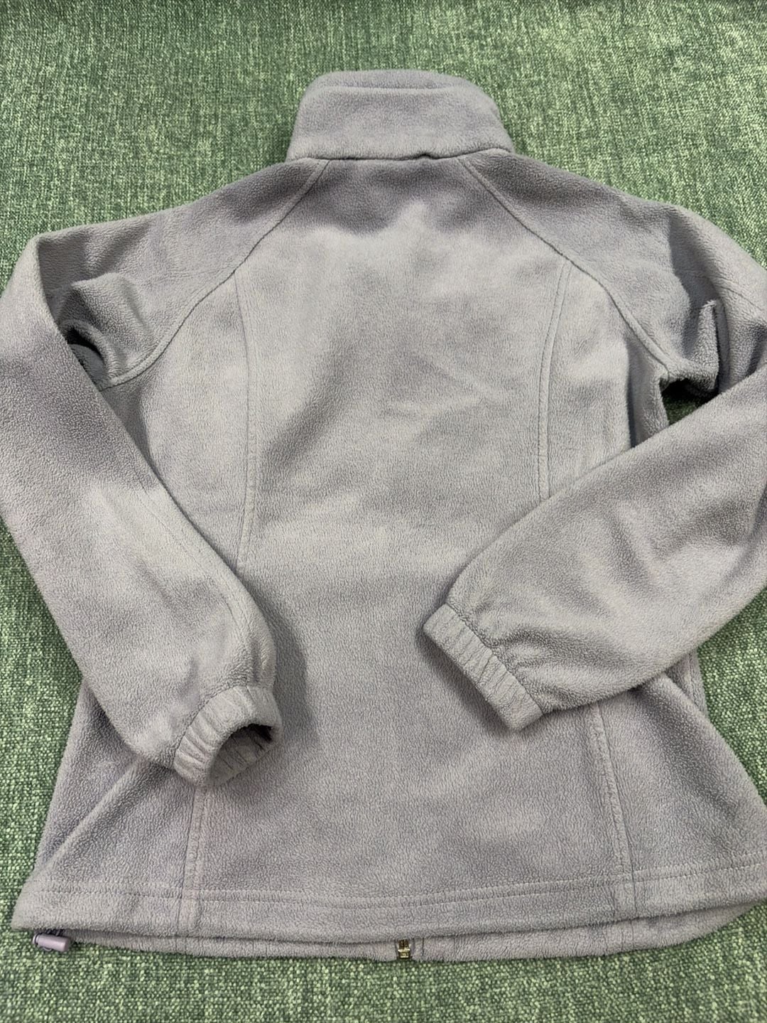 Columbia Benton Springs Full Zip Fleece Jacket Gray/Purple Women’s Small 10